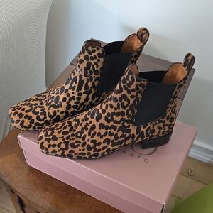 Leopard Print Ankle Boots